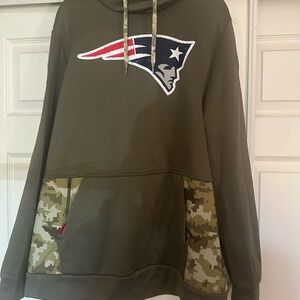 NFL Olive Green Patriots Sweater
